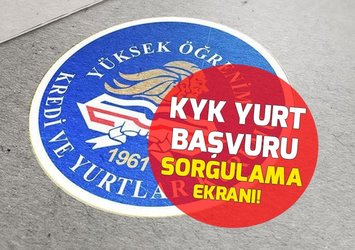 KYK YURT SONUÇLARI SORGULAMA EKRANI