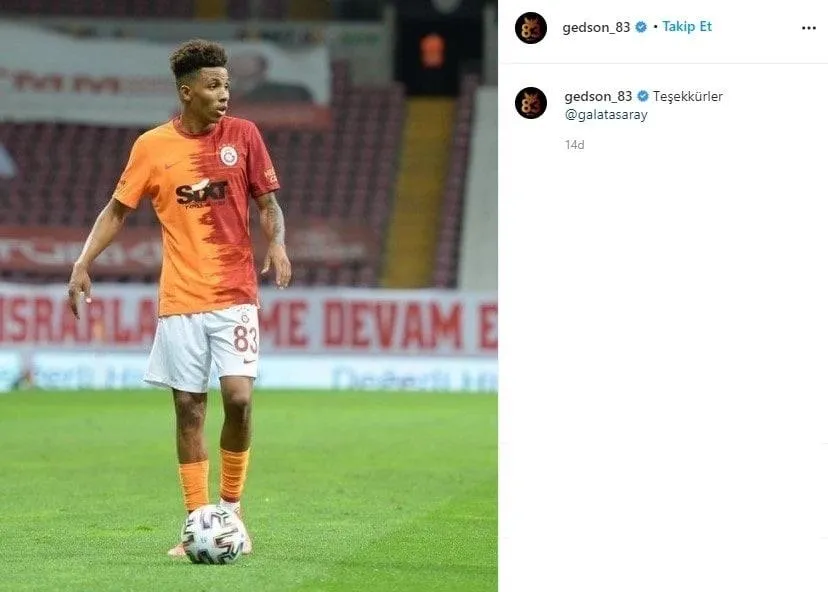 Son dakika spor haberleri: Gedson Fernandes Galatasaray'dan ayrıldığını duyurdu - 1