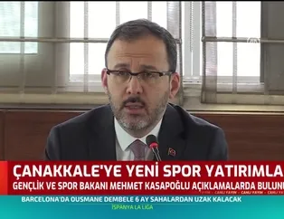 Çanakkale'ye yeni spor yatırımları