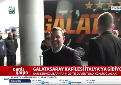 G.Saray kafilesi İtalya’ya gitti!