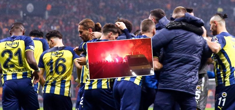 Galatasaray derbisi sonrası Fenerbahçe'ye Samandıra'da coşkulu karşılama