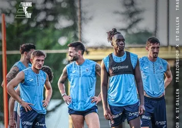 Trabzonspor'da St. Gallen maçı mesaisi!