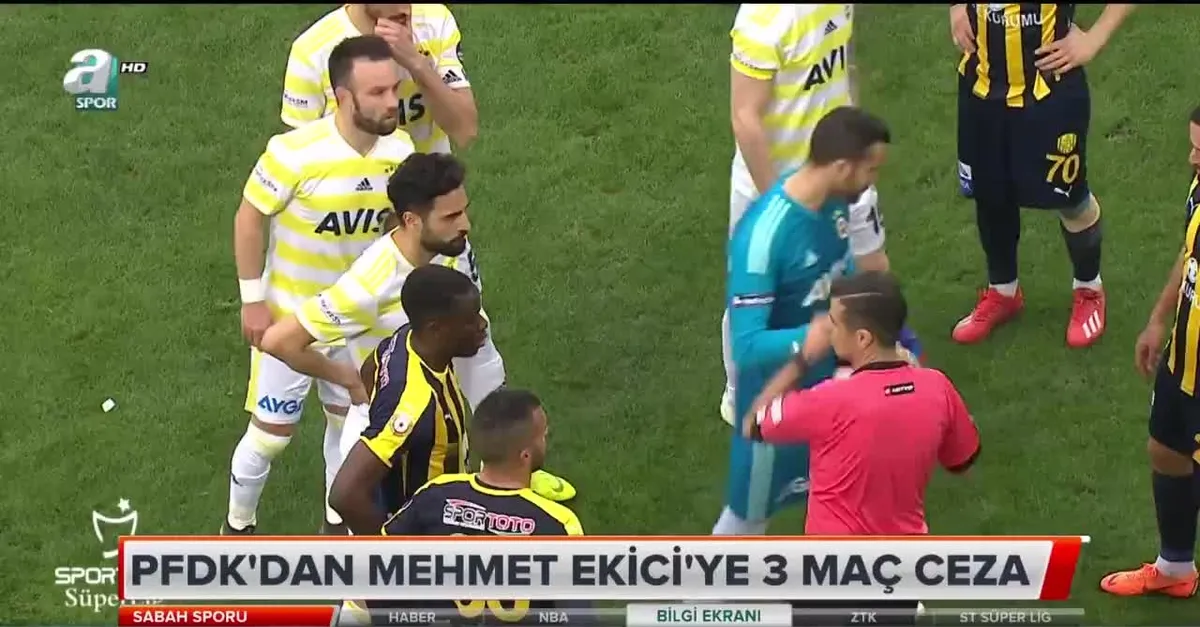 PFDK'dan Mehmet Ekici'ye 3 maç ceza