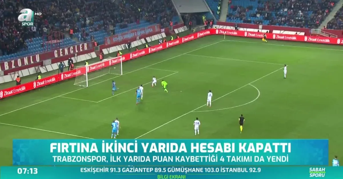 'Fırtına' ikinci yarıda hesabı kapattı