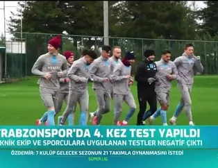 Trabzonspor'da 4. kez test yapıldı
