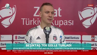 Serdar Saatçı Beşiktaş - Altay maçı sonrası konuştu! "İnşallah daha iyi olacağım"
