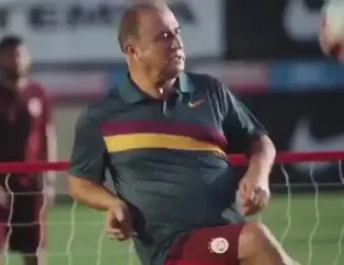 Fatih Terim ve ekibi antrenmanda şov yaptı