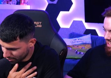 Agüero canlı yayında korkuttu!