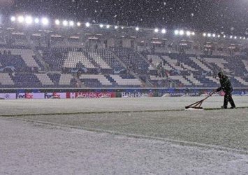 Atalanta-Villarreal maçına kar engeli!