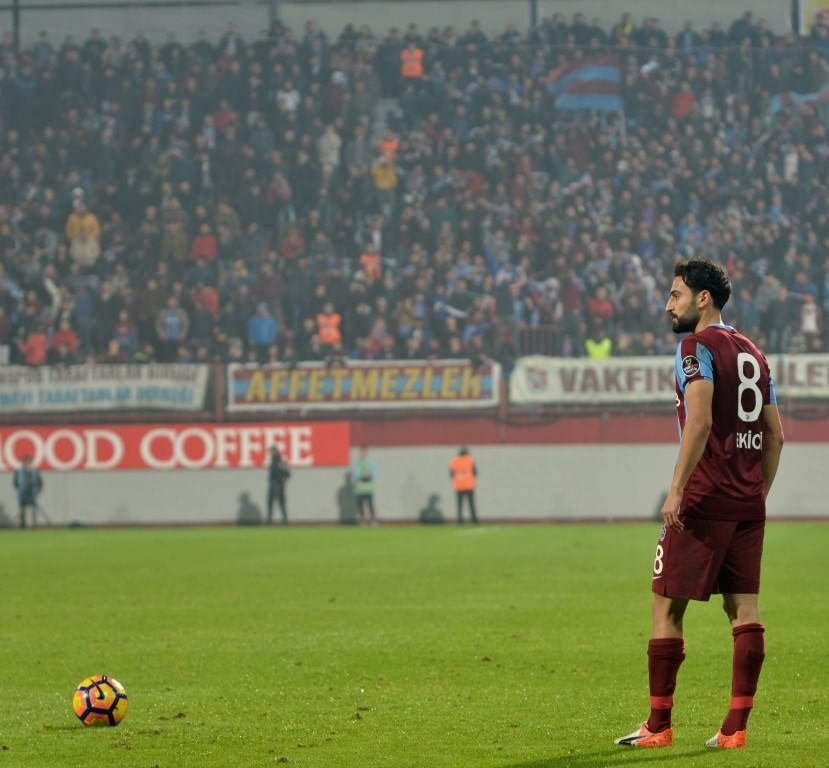 Trabzonspor-Antalyaspor karşılaşmasından kareler