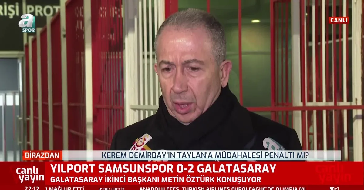Metin Öztürk: G.Saray'ın hakkını yedirmeyiz!