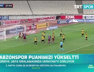 Trabzonspor puanımızı yükseltti