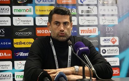 Atakaş Hatayspor Teknik Direktörü Volkan Demirel: 1 puana sevinmiyoruz!