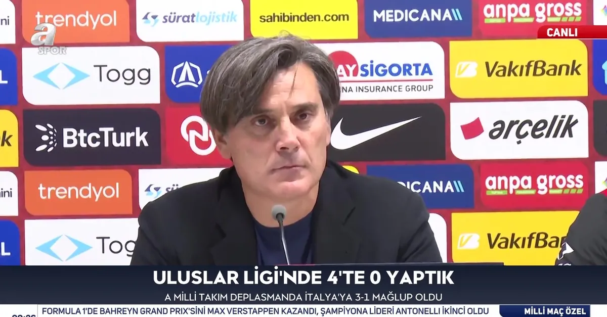 Montella: İtalya'dan daha fazla maçtaydık!