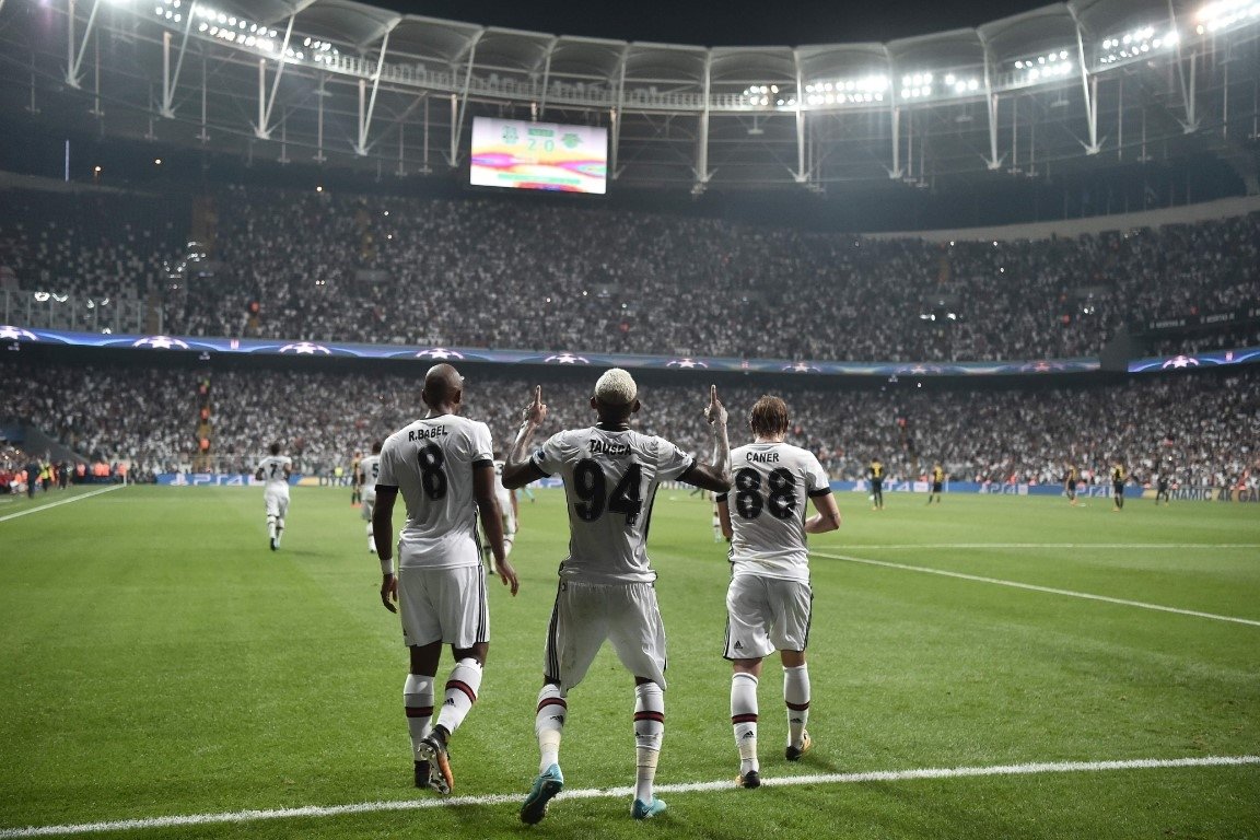 Beşiktaş-Leipzig karşılaşmasından kareler