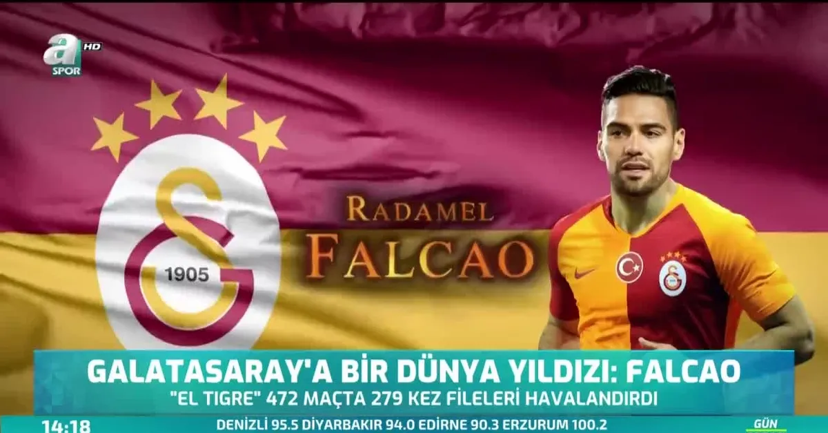 Galatasaray'a bir dünya yıldızı: Falcao