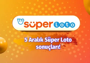 İşte Süper Loto sonuçları! (5 Aralık)
