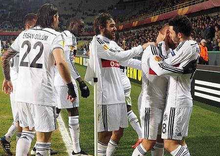 C.Brugge-Beşiktaş maçından kareler