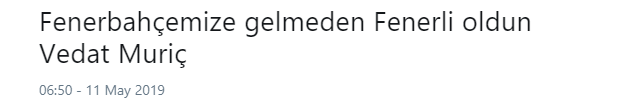 Vedat Muriç için olay sözler! Gerçek Fenerbahçeli oldu
