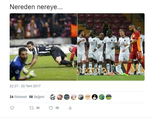 Galatasaray elendi sosyal medya sallandı