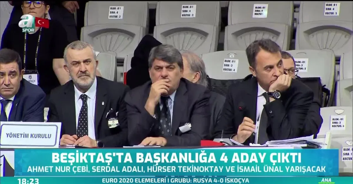 Beşiktaş'ta başkanlığa 4 aday çıktı