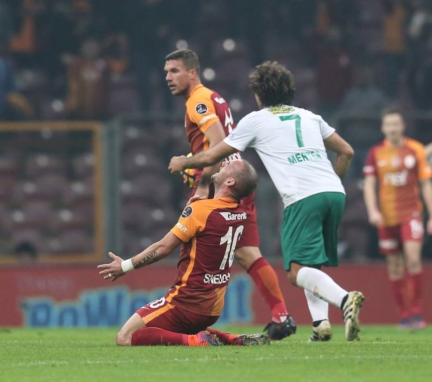 Galatasaray-Bursaspor karşılaşmasından kareler