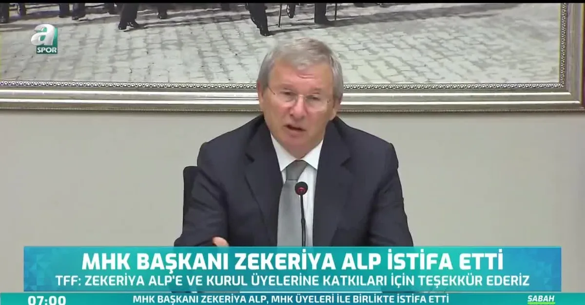 MHK Başkanı Zekeriya Alp istifa etti