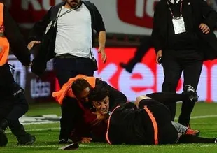 Derbide hakeme saldıran kişi adliyeye sevk edildi.