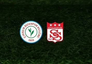Rizespor-Sivasspor | CANLI