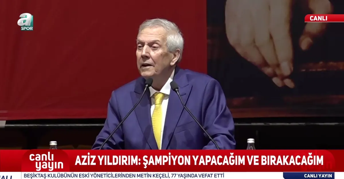 Aziz Yıldırım'dan Fenerbahçe Olağan Genel Kurul Toplantısı'nda dikkat çeken sözler