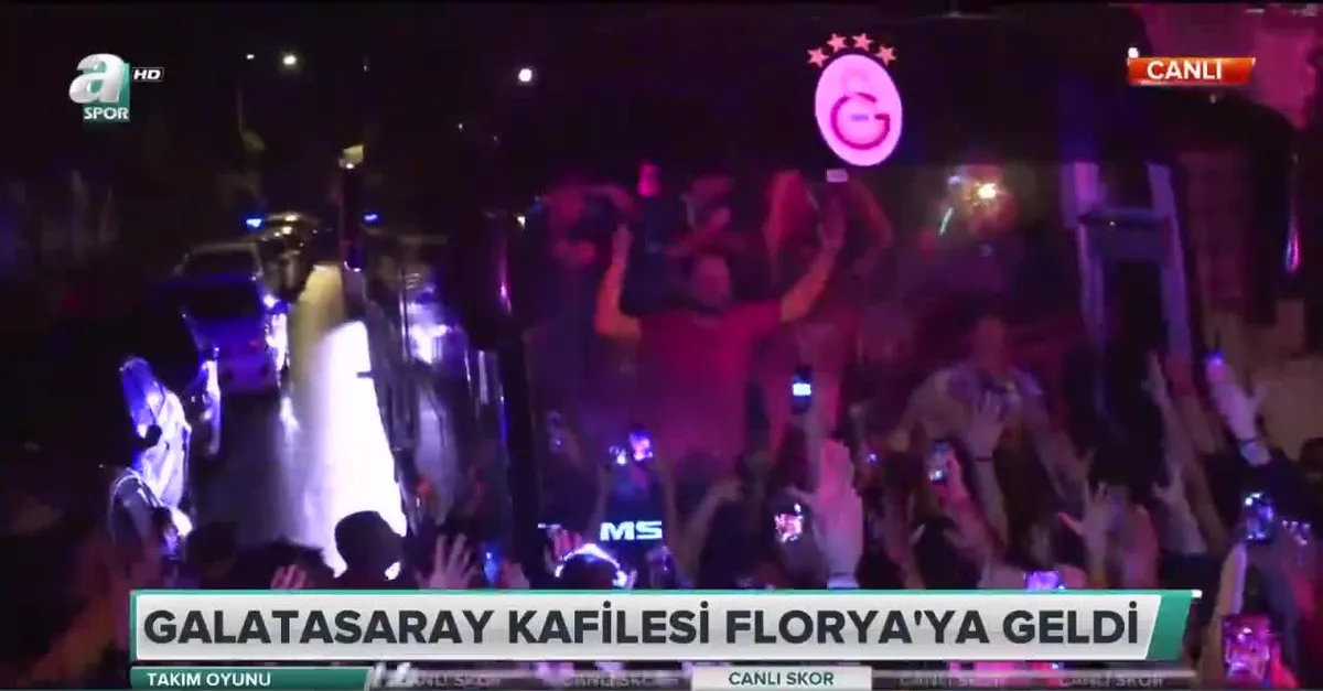 Galatasaray'a Florya'da coşkulu karşılama!