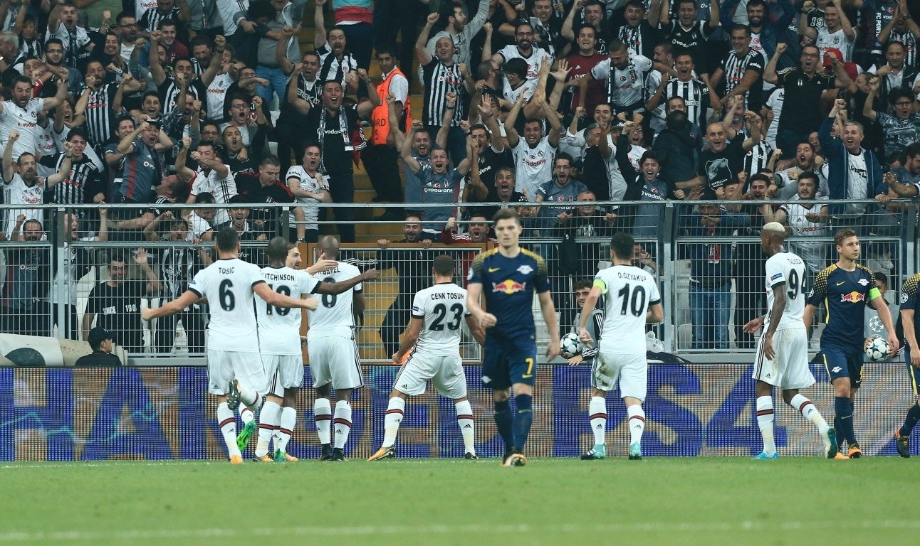 Beşiktaş-Leipzig karşılaşmasından kareler