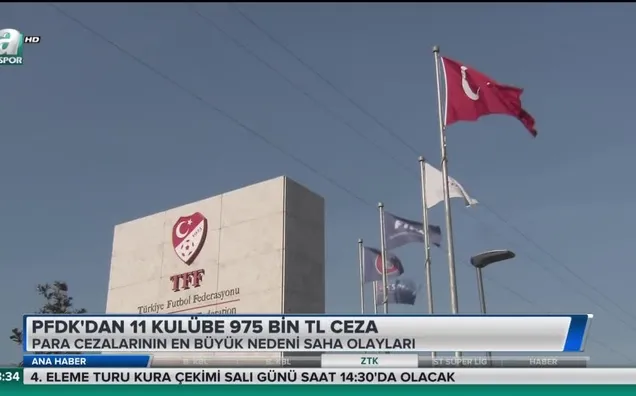 PFDK'dan 11 kulübe 975 bin TL ceza