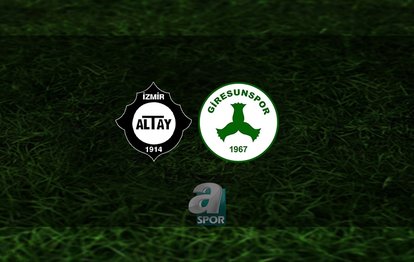 Altay - Giresunspor maçı canlı anlatım Altay - Giresunspor maçı canlı izle