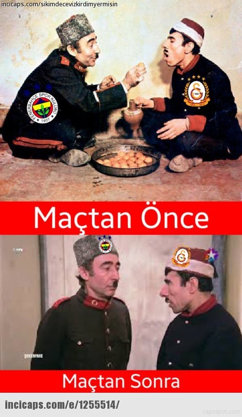 Galatasaray Beşiktaş capsleri...