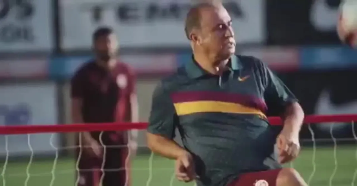 Fatih Terim ve ekibi antrenmanda şov yaptı
