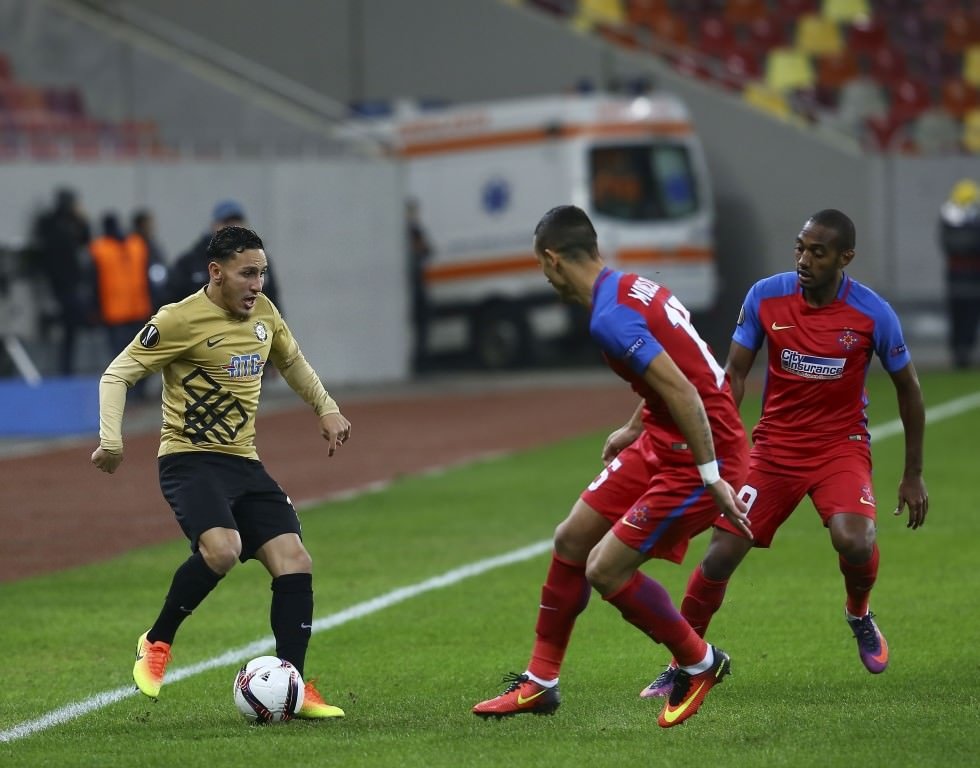 Steaua Bükreş - Osmanlıspor karşılaşmasından kareler