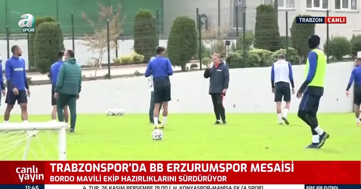 Trabzonspor'da Avcı rüzgarı! Basına açık antrenmanda...