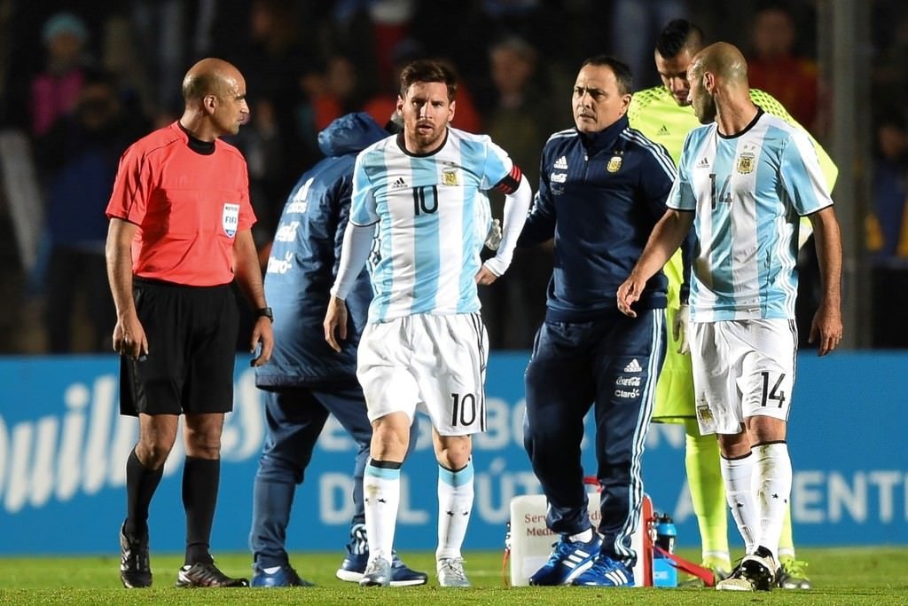 Messi milli maçta sakatlandı