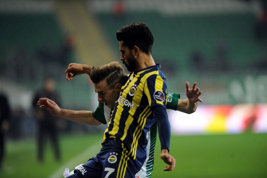 Bursaspor-Fenerbahçe karşılaşmasından kareler