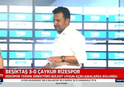 Bülent Uygun Beşiktaş - Çaykur Rizespor maçı sonrası konuştu