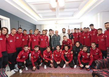 A Milli Takım'dan Ahmet Çalık'ın ailesine ziyaret