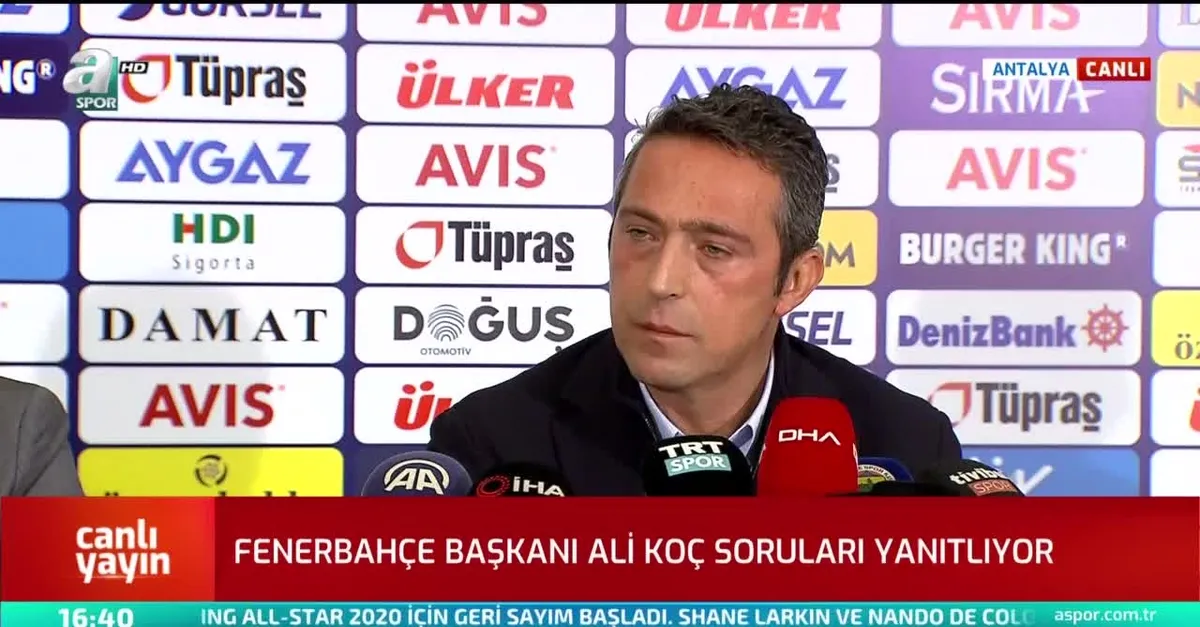Ali Koç'tan transfer açıklaması