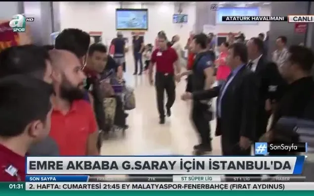 Emre Akbaba Galatasaray için İstanbul'da