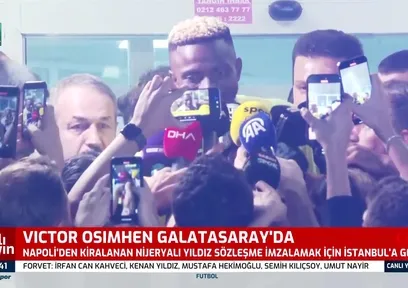 G.Saray'ın yeni transferi Osimhen, İstanbul'da!