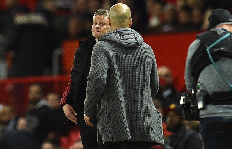 Manchester United - Manchester City maçından kareler...