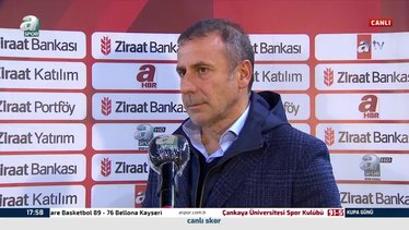 Trabzonspor Teknik Direktörü Abdullah Avcı: Trabzonspor'un olduğu yerde en tepesi nereyse hedef orasıdır