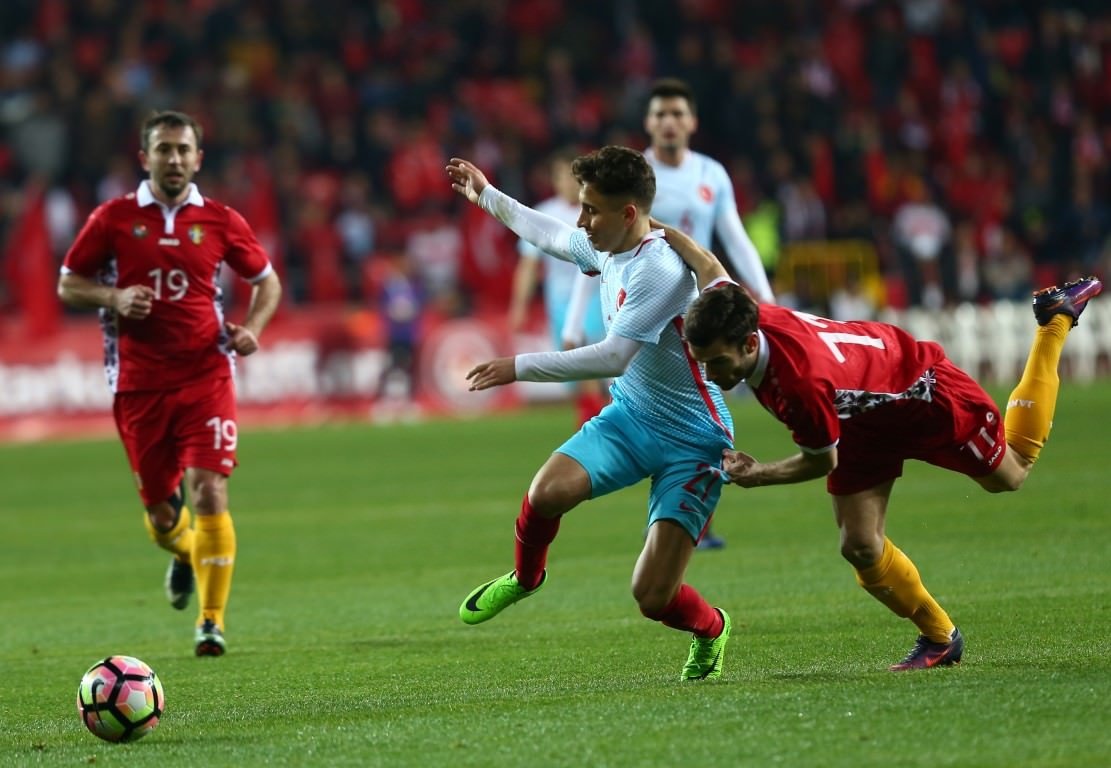 Türkiye - Moldova maçından kareler