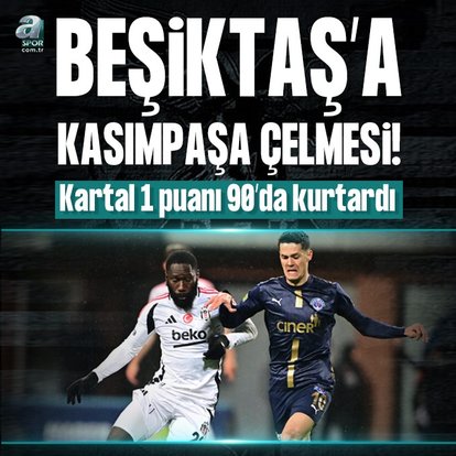 Beşiktaş 1 puanı 90’da kurtardı!
