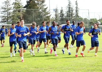 Trabzonspor çalışmalarını sürdürdü